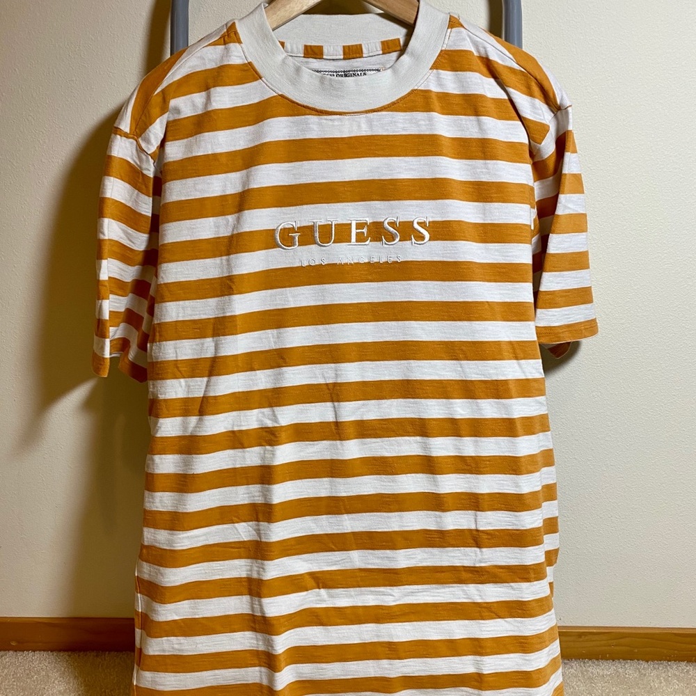 Guess Originals Tan Striped Tee